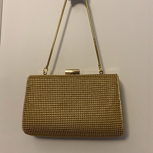 Vintage gold beaded purse / clutch EUC - Picture 5 of 10